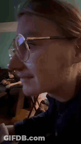 Close Up Of Person Wearing Glasses GIF