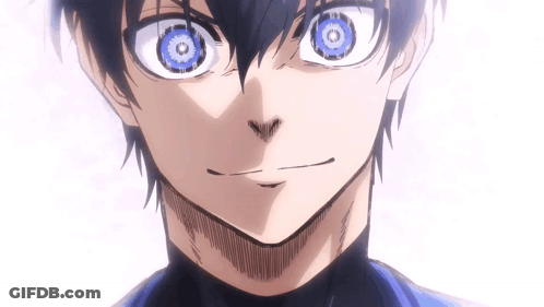 Close Up Of Person With Big Blue Eyes GIF
