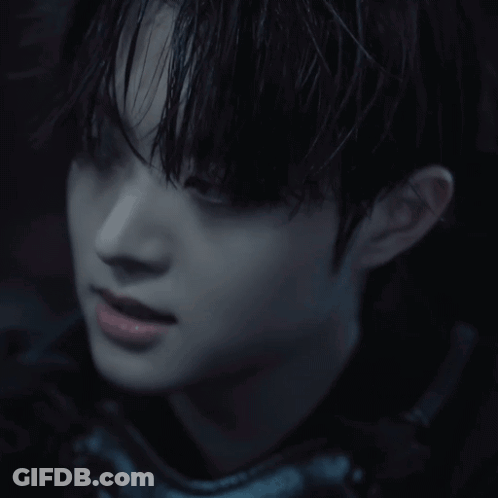 Close Up Of Person With Black Background GIF