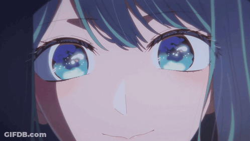 Close Up Of Person With Blue Eyes GIF