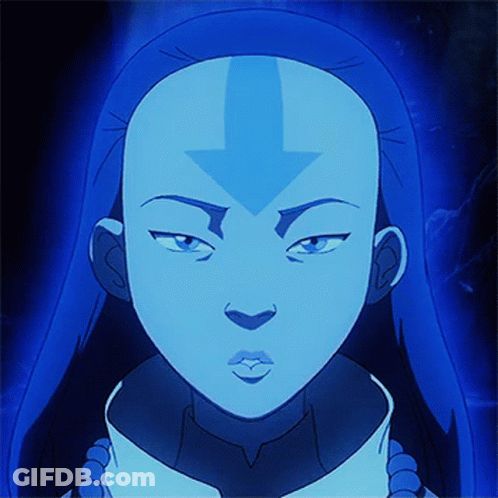 Close Up Of Person With Blue Hair GIF