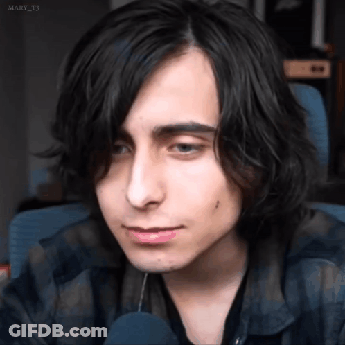 Close Up Of Person With Long Black Hair GIF