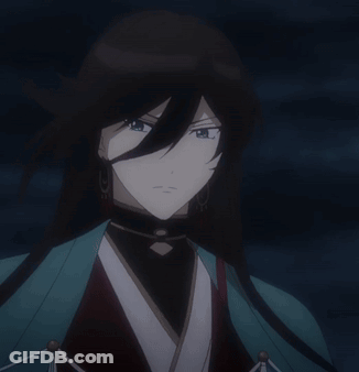 Close Up Of Person With Long Black Hair GIF