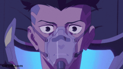 Close Up Of Person With Mask GIF
