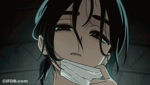 Close Up Of Person With Mask GIF