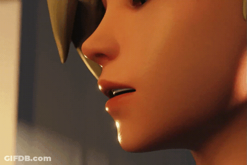 Close Up Of Person With Mouth Open And Nose Visible GIF