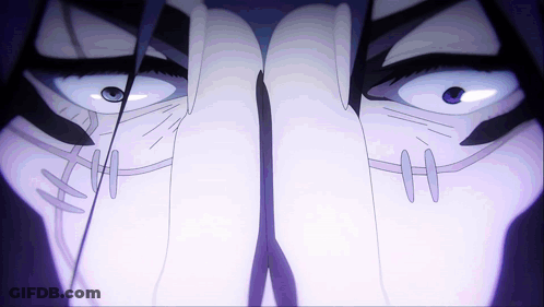 Close Up Of Person With Purple Eyes GIF