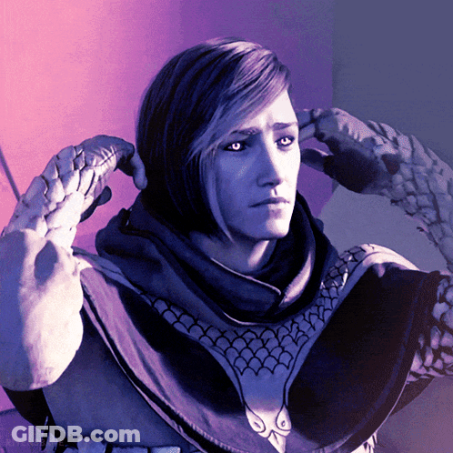 Close Up Of Person With Purple Scarf GIF