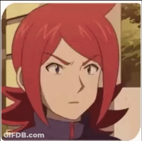 Close Up Of Person With Red Hair GIF