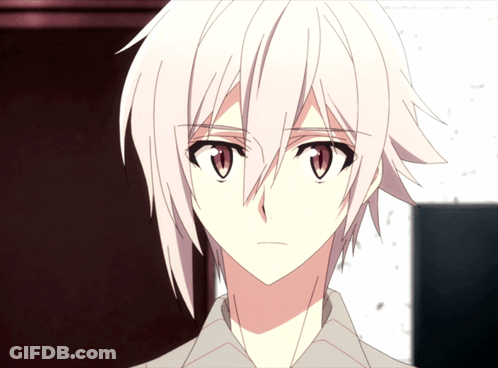 Close Up Of Person With White Hair GIF