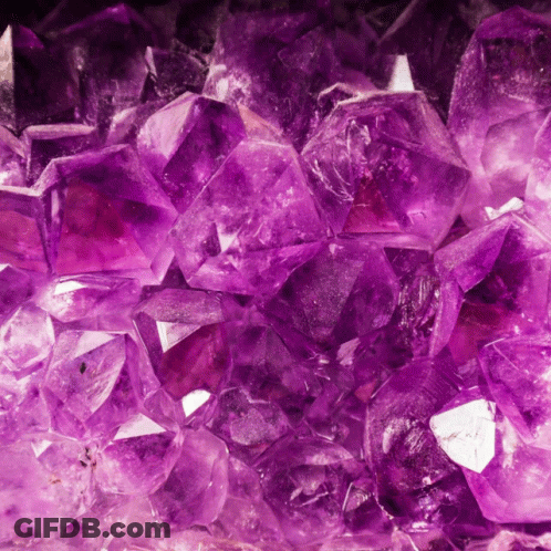 Close Up Of Purple Crystals GIF