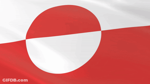 Close Up Of Red And White Flag GIF