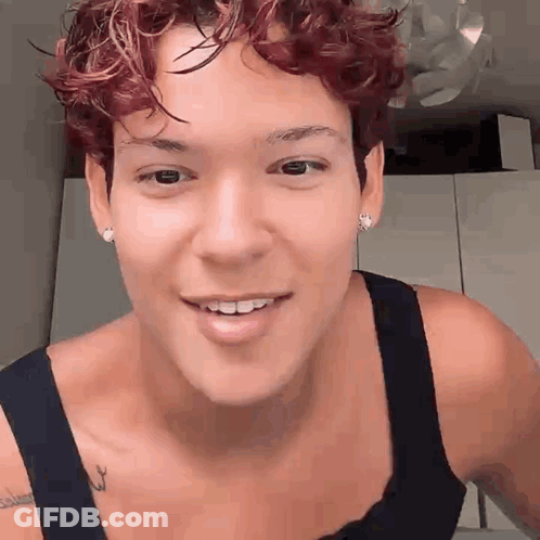 Close Up Of Red Hair Face GIF