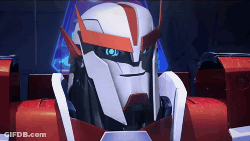 Close Up Of Robot Head With Blue Eye GIF