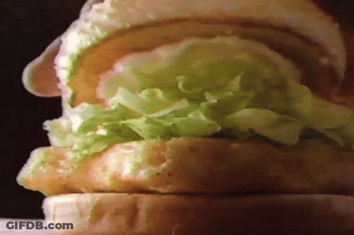 Close Up Of Sandwich With Lettuce And Tomatoes GIF
