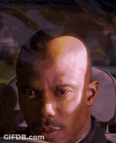 Close Up Of Shaved Head Man GIF