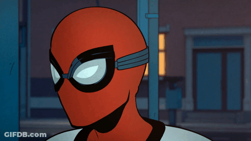 Close Up Of Spider Man Face GIF