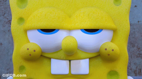 Close Up Of SpongeBob SquarePants GIF
