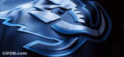 Close Up Of Statue Of Man With Horns GIF