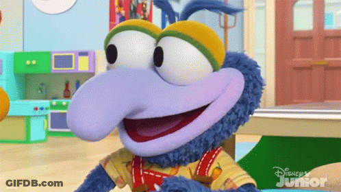 Close Up Of Stuffed Animal With Disney Junior Logo GIF