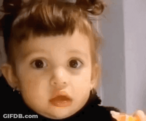 Close Up Of Surprised Baby Face GIF