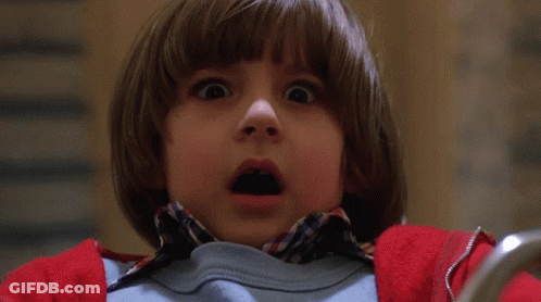 Close Up Of Surprised Child Face GIF