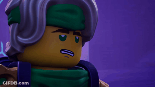 Close Up Of Surprised Lego Character Face GIF