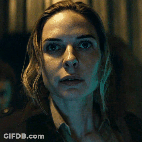 Close Up Of Surprised Woman Face GIF
