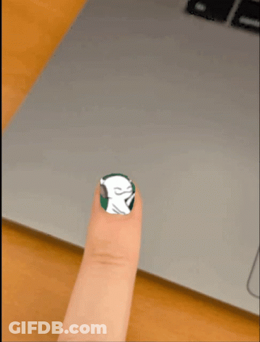 Close Up Of Thumb With Sticker GIF