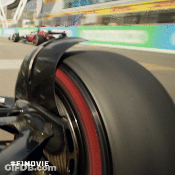 Close Up Of Tire With #F1movie GIF