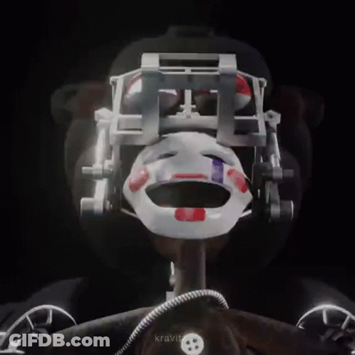 Close Up Of Toy Bear With Mask GIF
