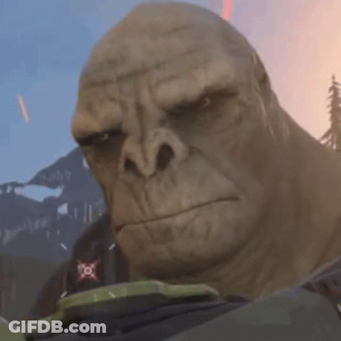 Close Up Of Video Game Character Face GIF