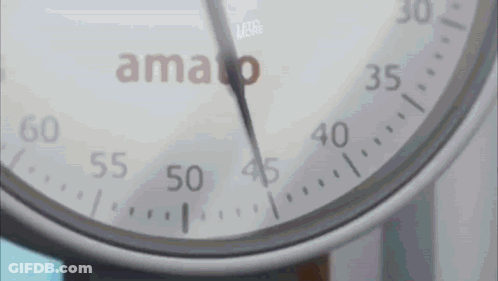 Close-Up Of Watch Face Saying Amao GIF