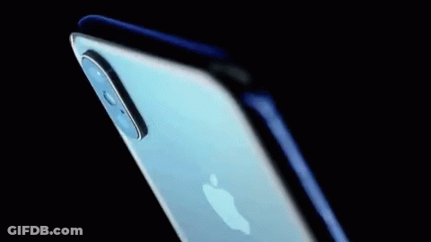 Close Up Of White IPhone GIF