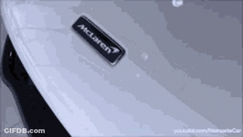Close Up Of White McLaren Car GIF