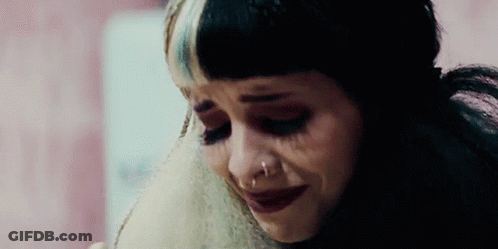 Close Up Of Woman Crying Eyes Closed GIF