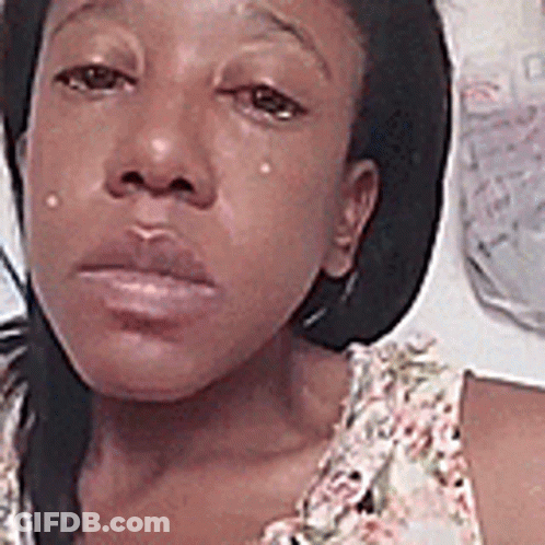 Close-Up Of Woman Crying Tears GIF