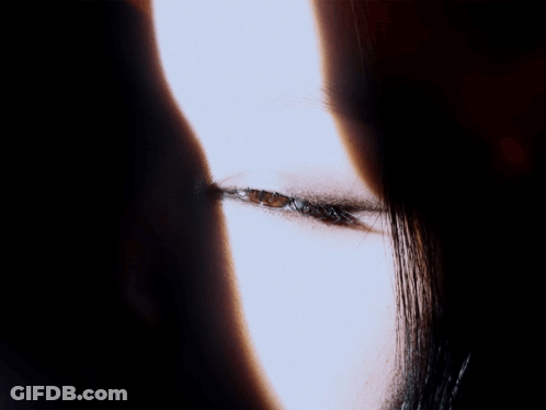 Close Up Of Woman Eye With Butterfly Reflection GIF