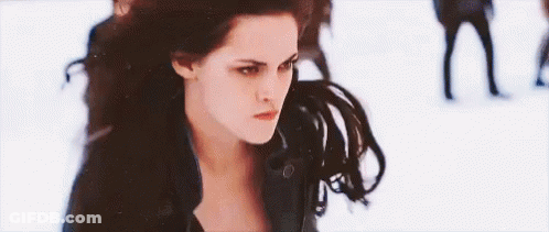 Close Up Of Woman Face In Snow GIF