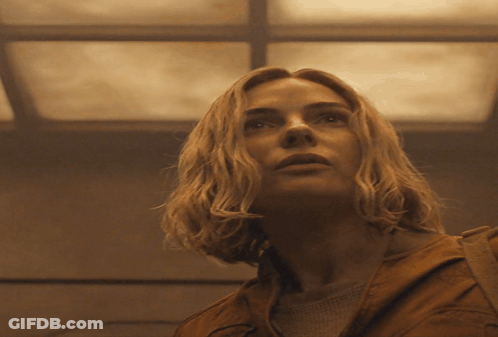 Close Up Of Woman Face With Ceiling Light GIF