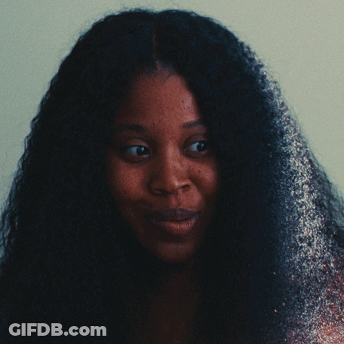 Close Up Of Woman Face With Long Hair GIF