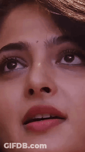 Close Up Of Woman Face With Nose Ring GIF