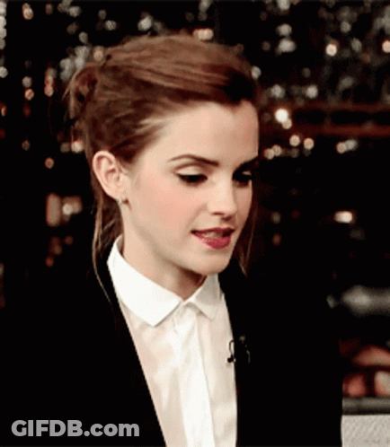 Close Up Of Woman In Black Jacket And White Shirt GIF