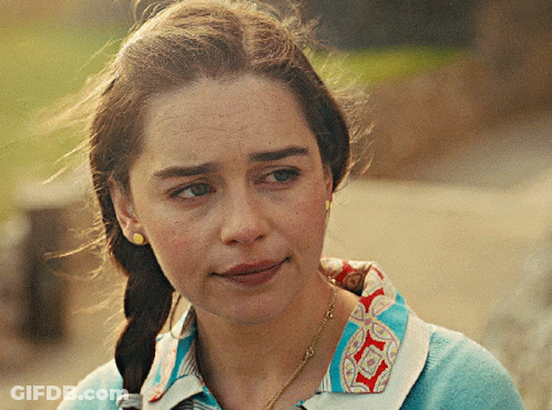 Close Up Of Woman In Blue Shirt GIF