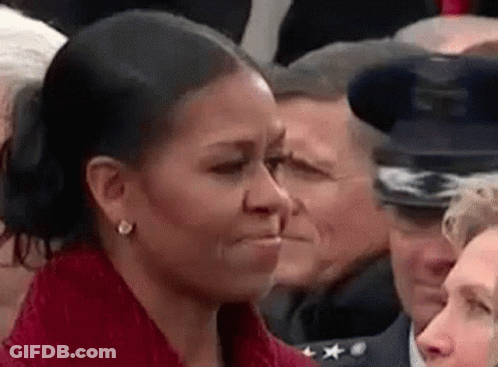 Close Up Of Woman In Crowd GIF