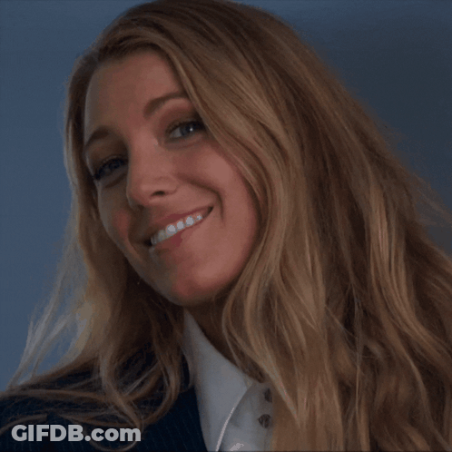 Close Up Of Woman's Face With Blonde Hair GIF