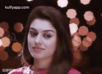 Close Up Of Woman's Face With Blurred Background GIF