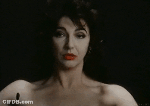 Close Up Of Woman's Face With Bushy GIF
