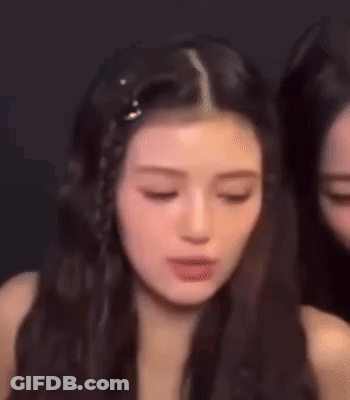 Close Up Of Woman's Face With Long Hair Smiling GIF