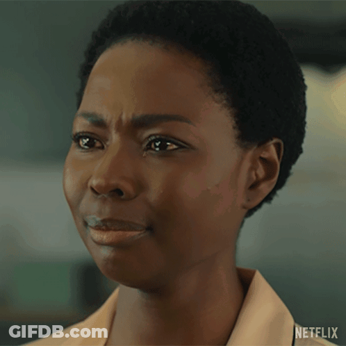 Close Up Of Woman's Face With Netflix GIF